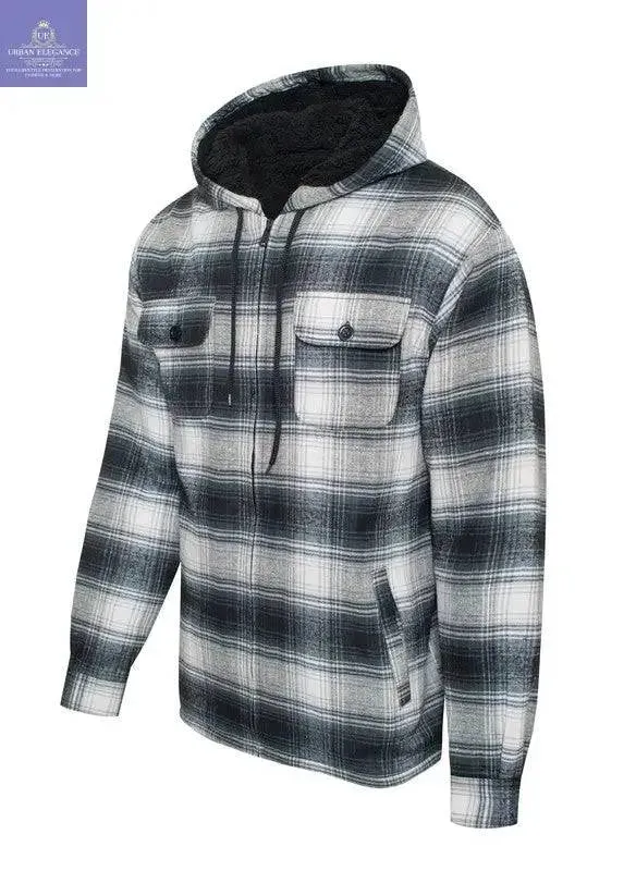 Men's Flannel Sherpa Lining Jacket