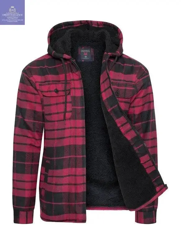Men's Flannel Sherpa Lining Jacket
