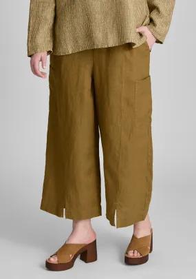 Modern Flood - Linen Pants With Elastic Waist