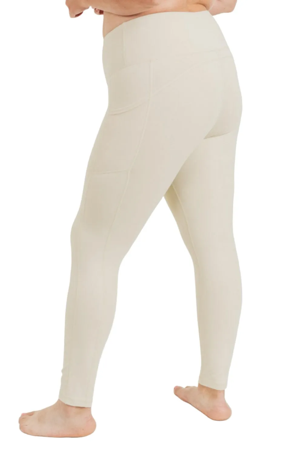 Mono B High waist Essential Leggings with Mesh Pockets APH2420 Plus