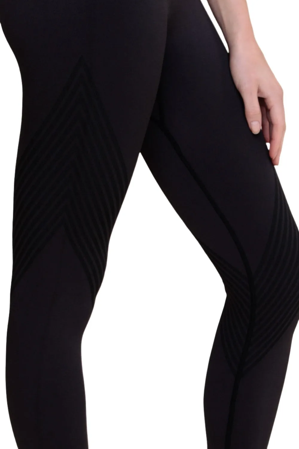 Mono B Seamless Striped High-Waist Leggings APH-A0888