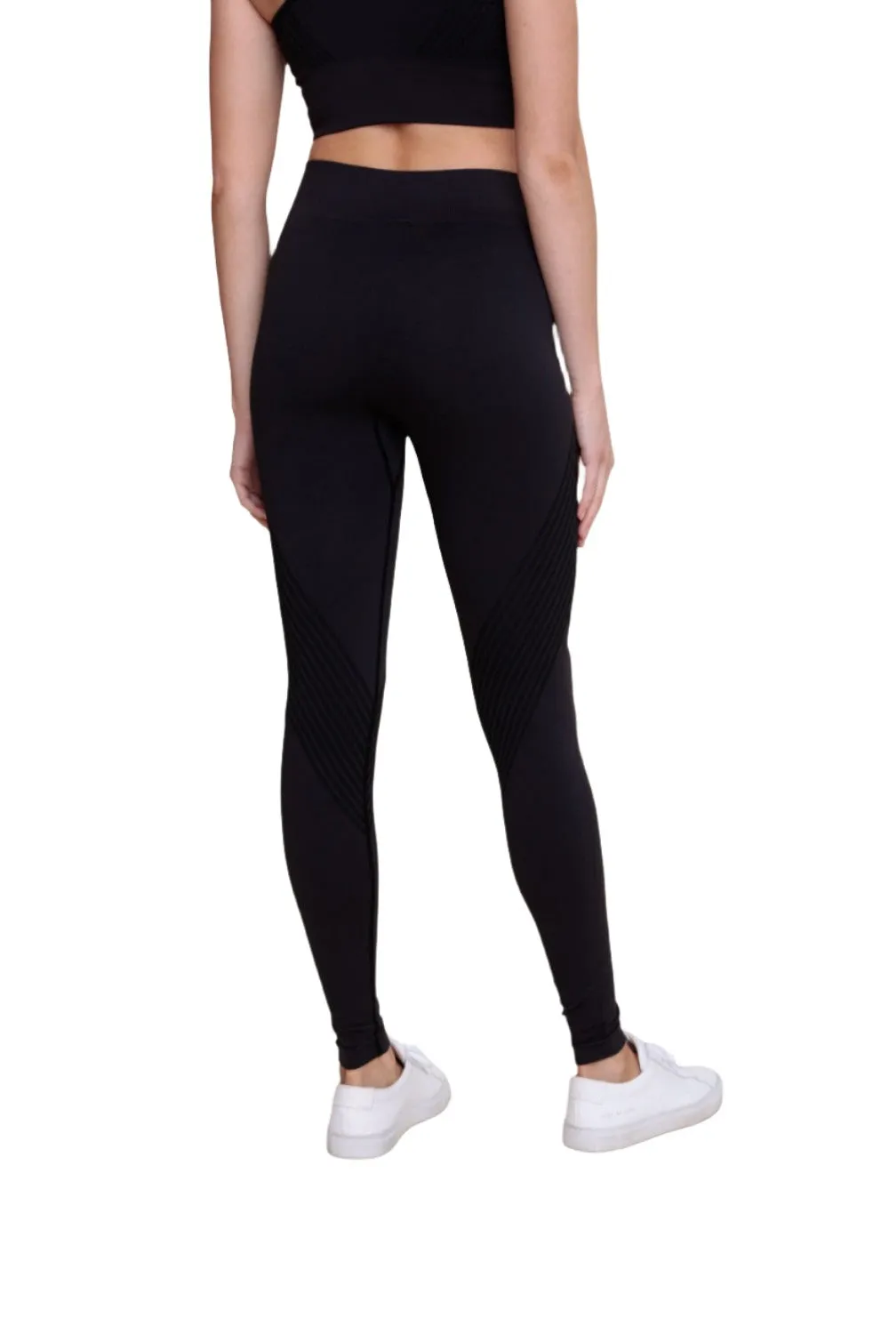 Mono B Seamless Striped High-Waist Leggings APH-A0888