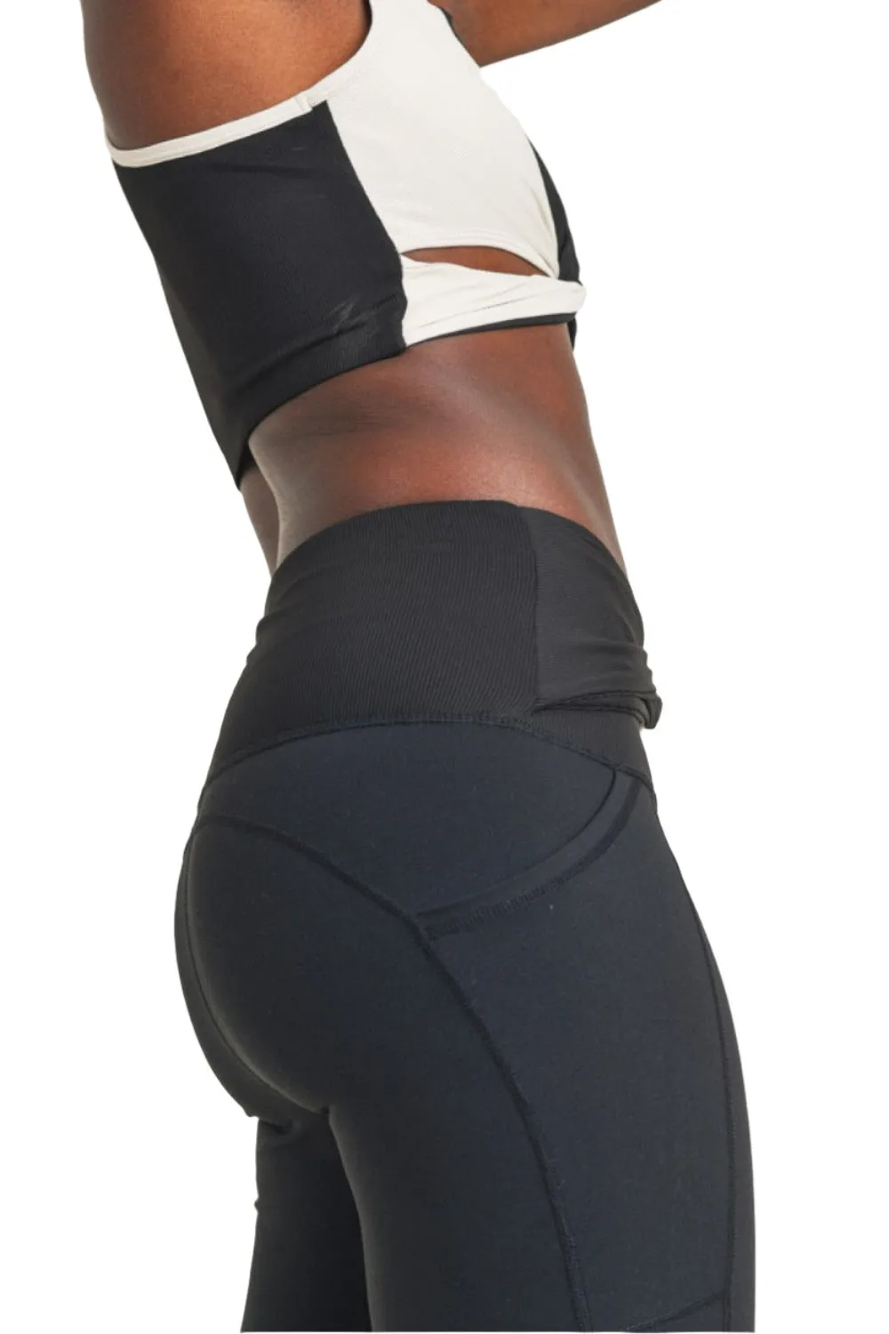 Mono B Split Twisted High Waist Leggings APH2969