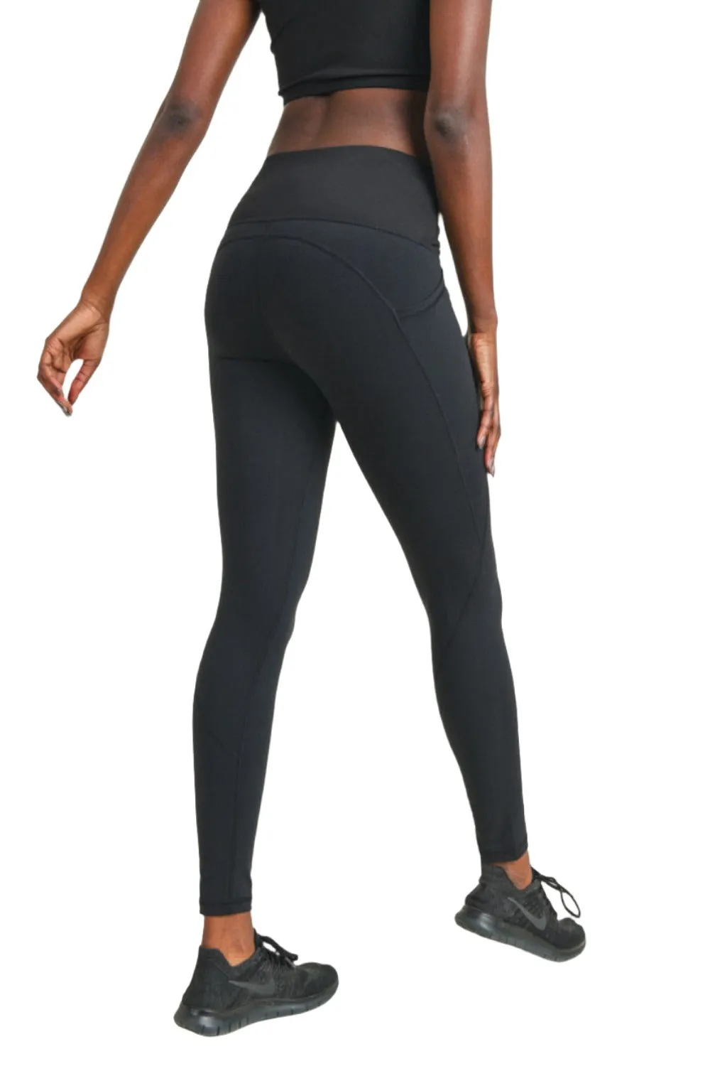 Mono B Split Twisted High Waist Leggings APH2969