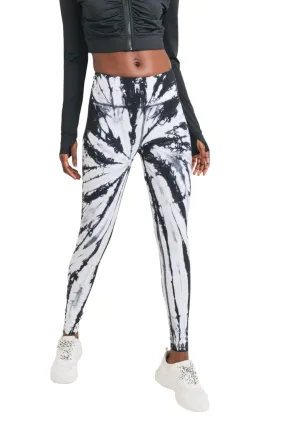 Mono B Tie-Dye Full Length High-Waist Leggings APH3053