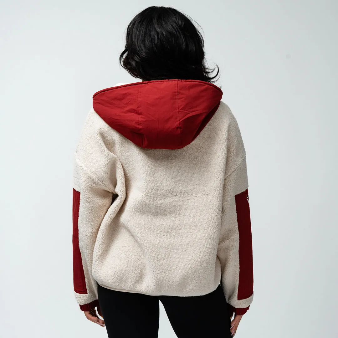 Montreal Victoire Adult Royalty Sherpa Half Zip Jacket