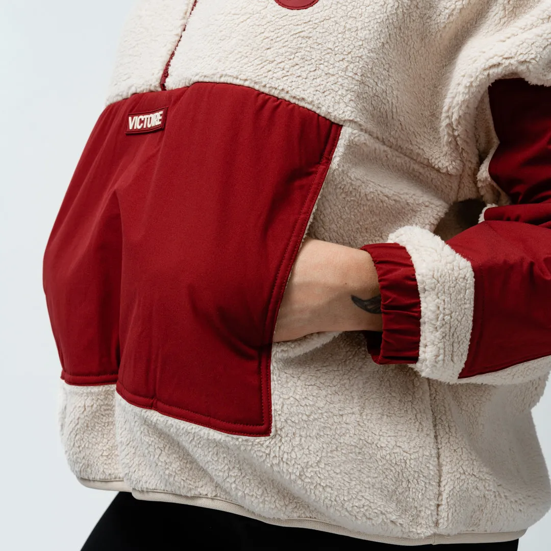 Montreal Victoire Adult Royalty Sherpa Half Zip Jacket