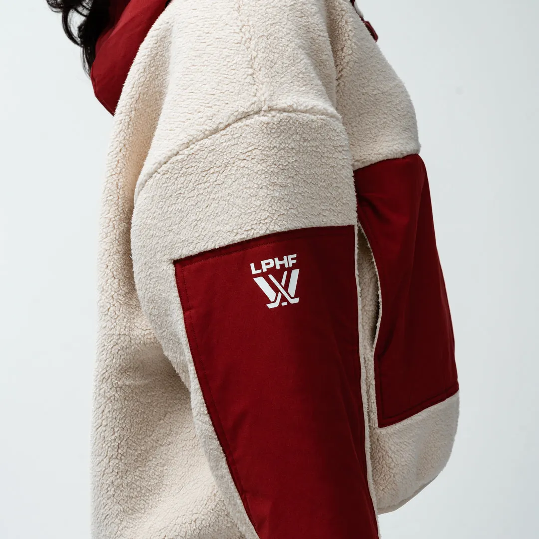 Montreal Victoire Adult Royalty Sherpa Half Zip Jacket