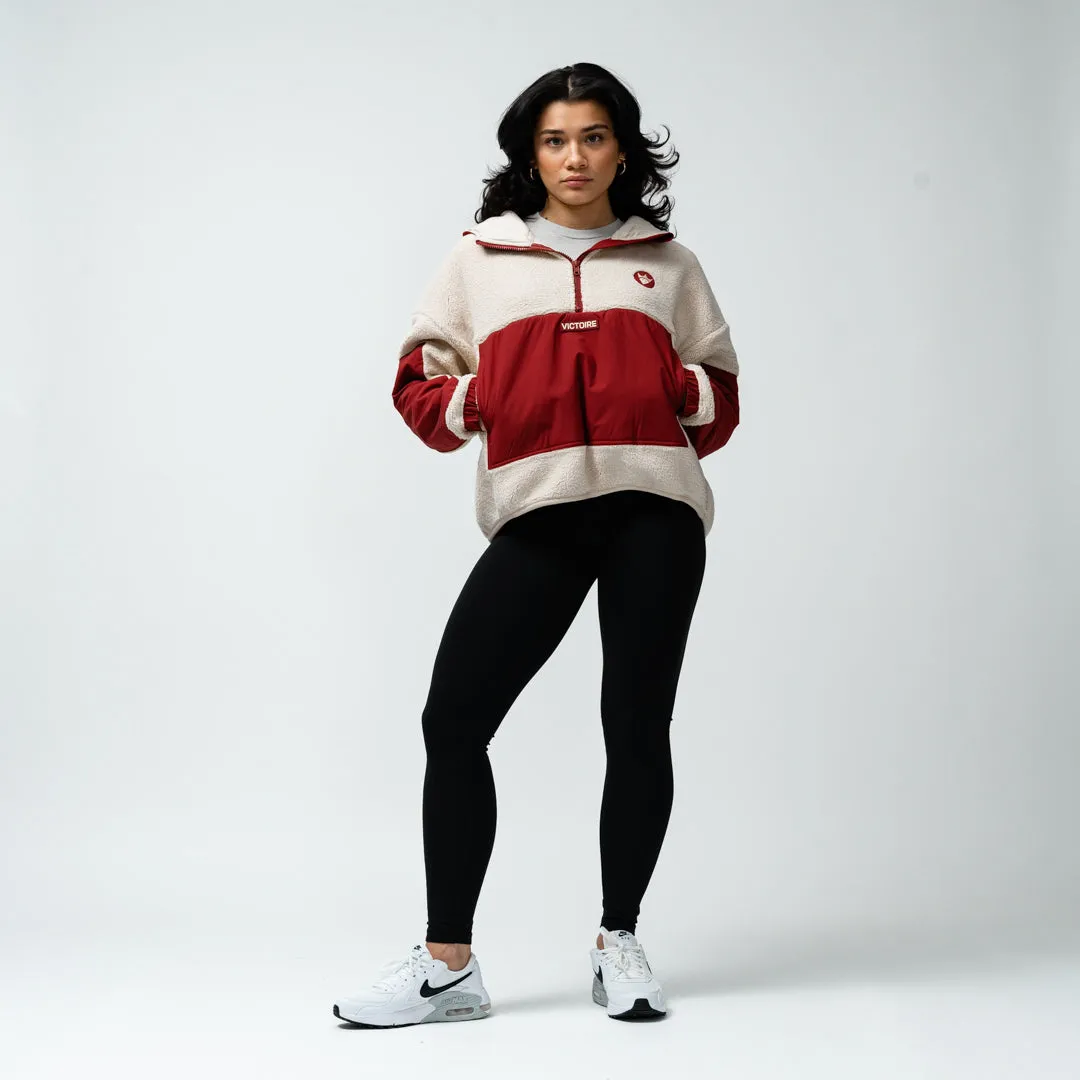 Montreal Victoire Adult Royalty Sherpa Half Zip Jacket