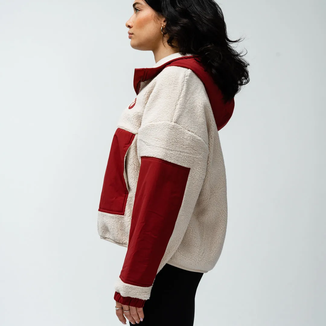 Montreal Victoire Adult Royalty Sherpa Half Zip Jacket