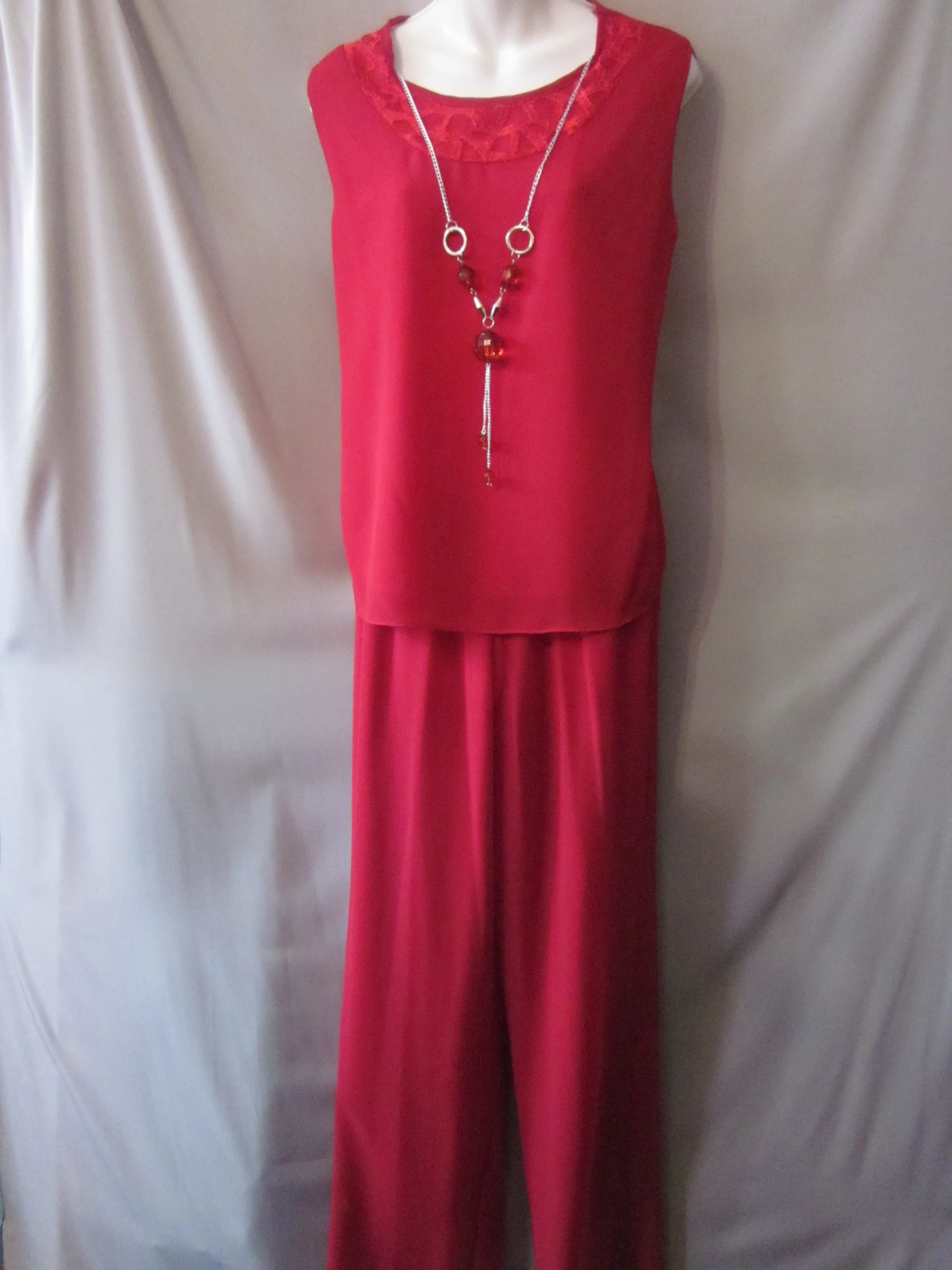 Mother of Bride Pantsuit With Jacket Size Medium Style W1507
