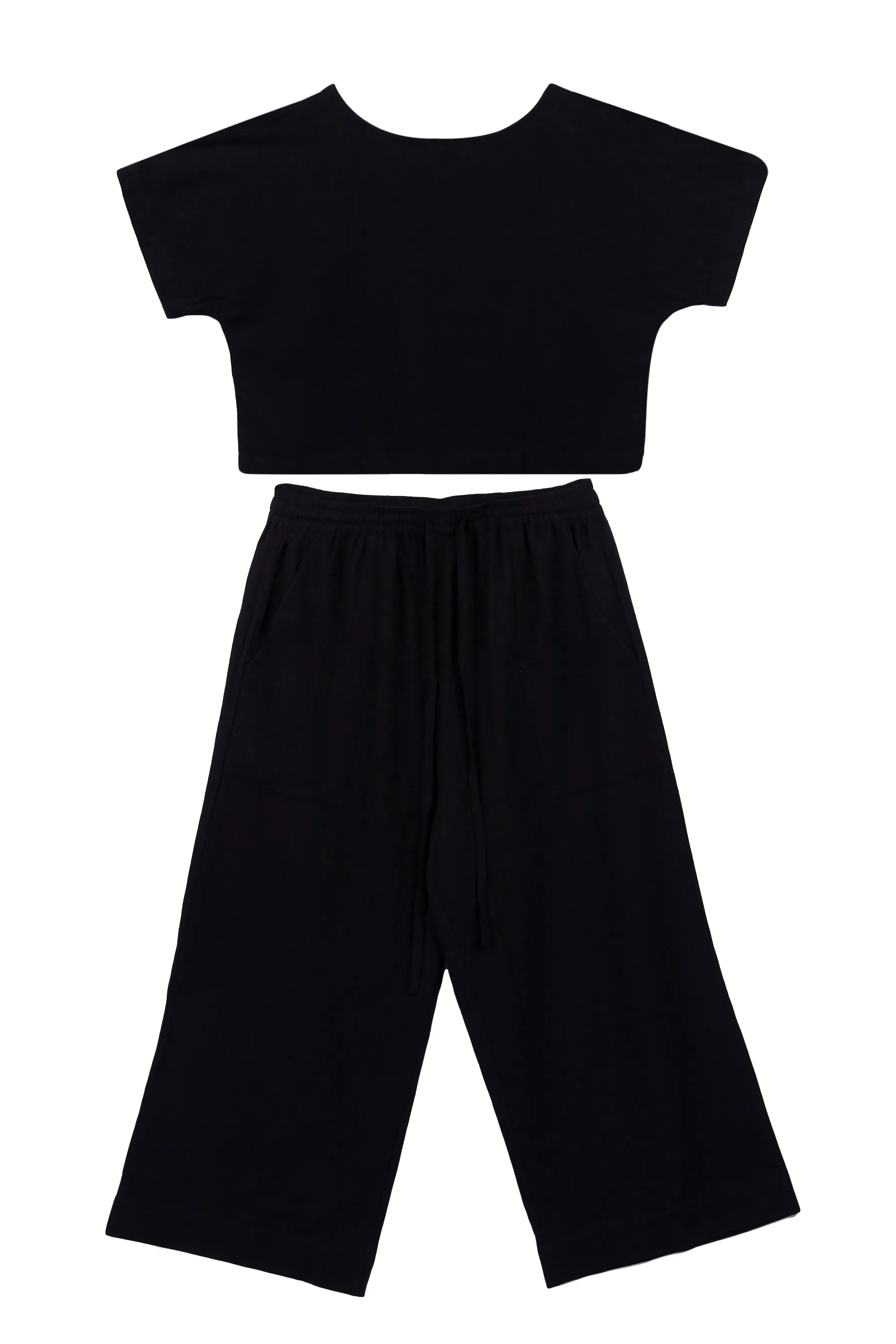 NEW! Cotton Hemp Pants Black