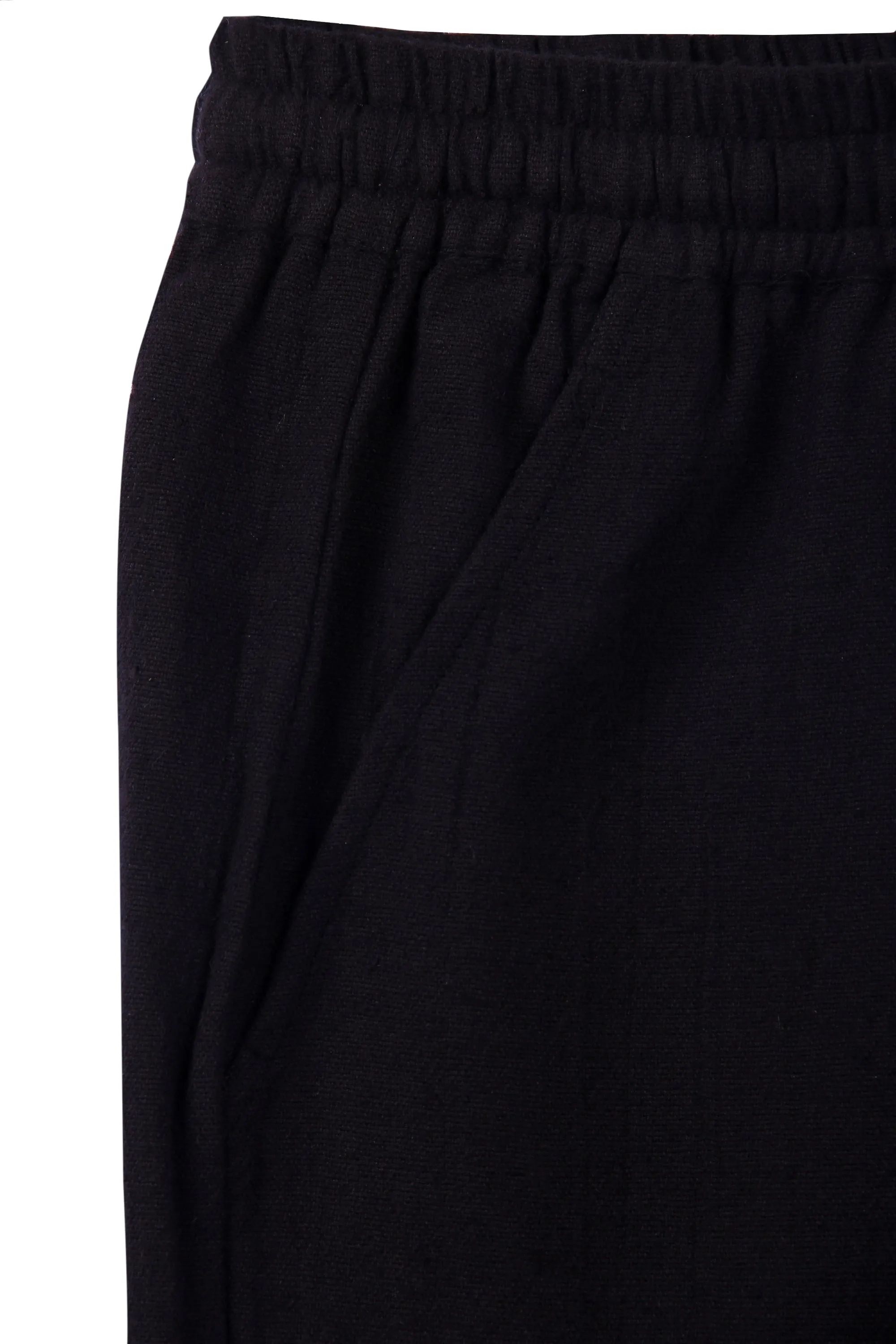 NEW! Cotton Hemp Pants Black