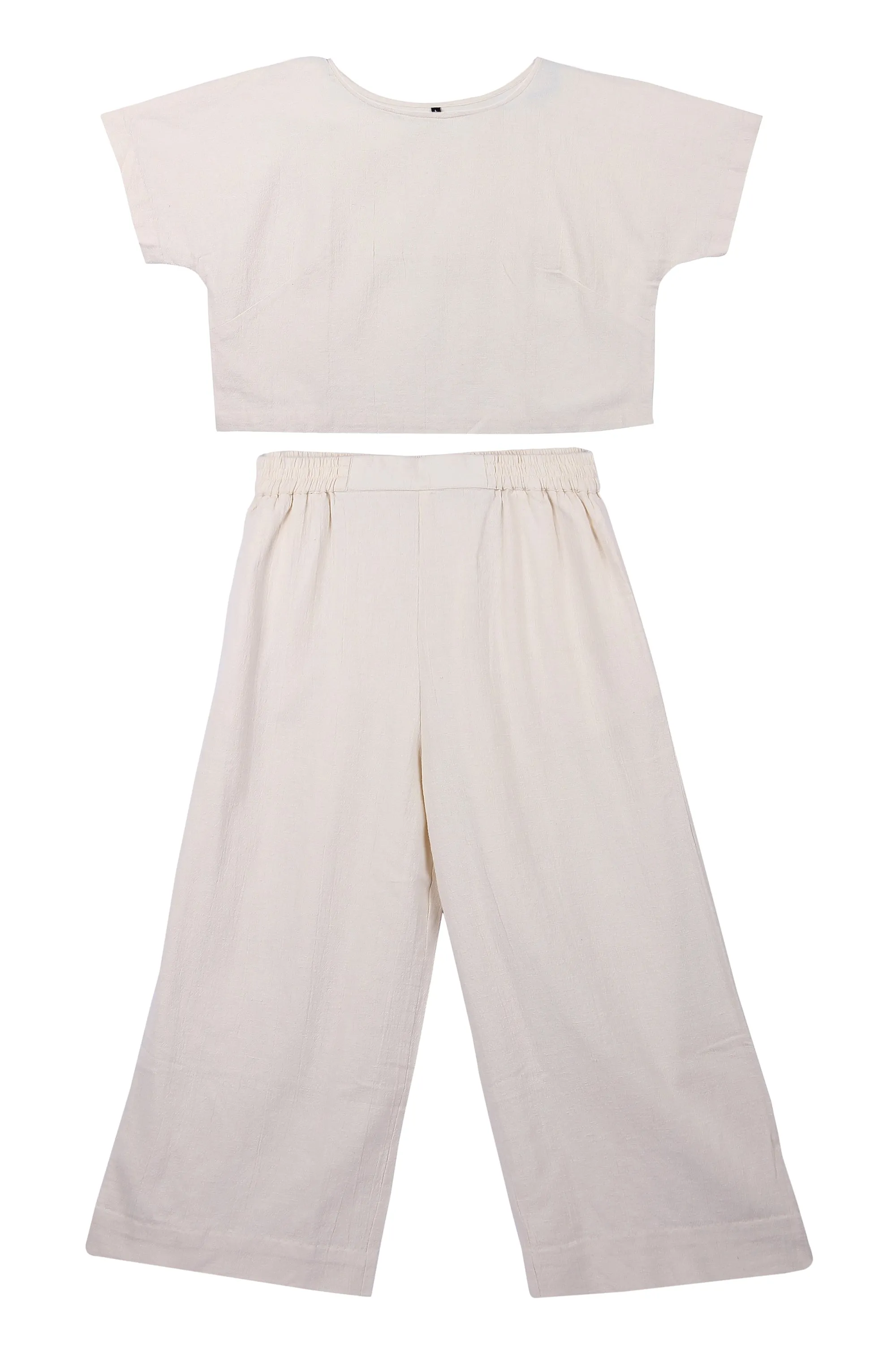 NEW! Cotton Hemp Pants Off-White