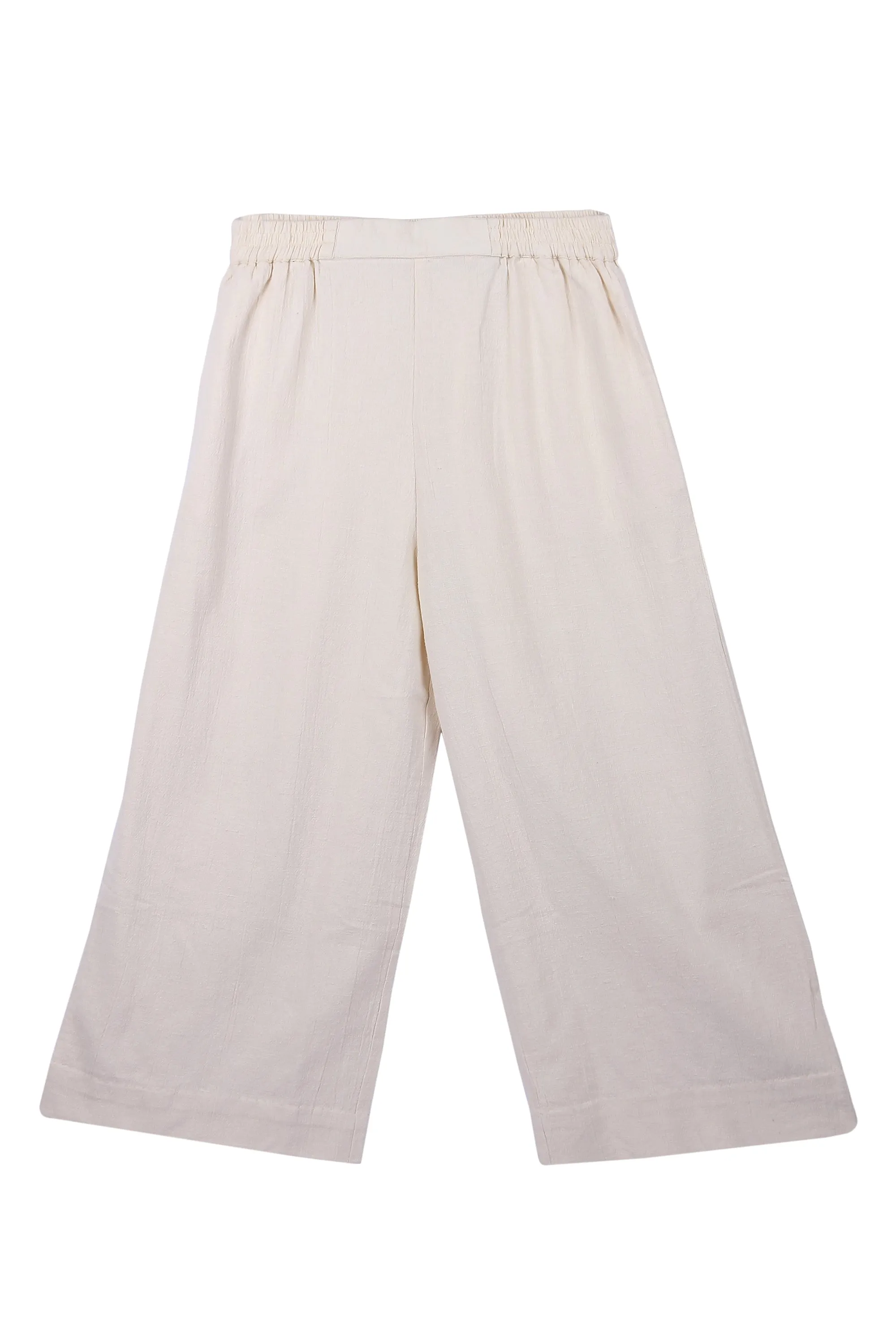 NEW! Cotton Hemp Pants Off-White