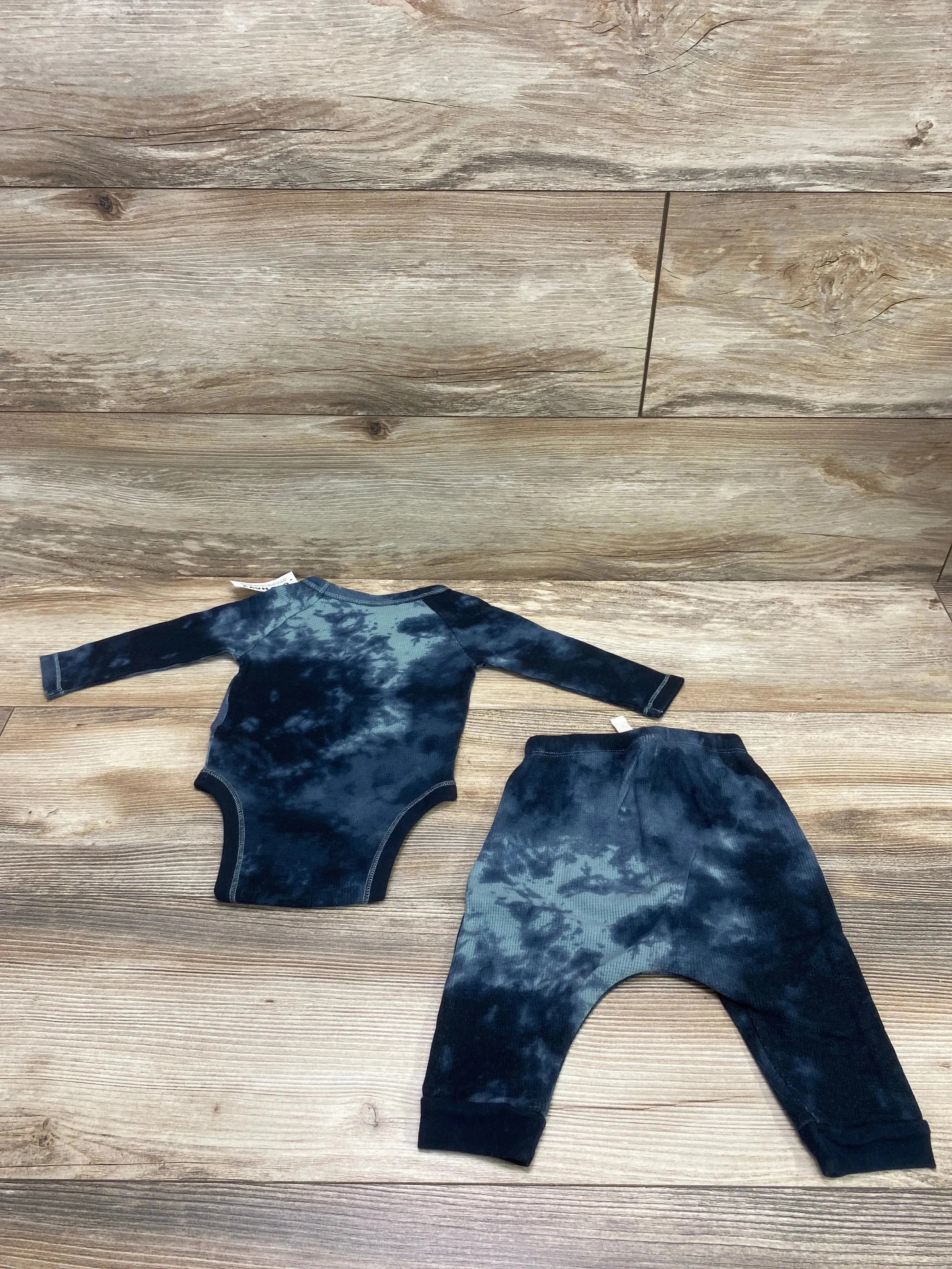 NEW Old Navy Thermal Bodysuit & Pants Blue sz 3-6m