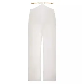 New York Waist Chain White Pants
