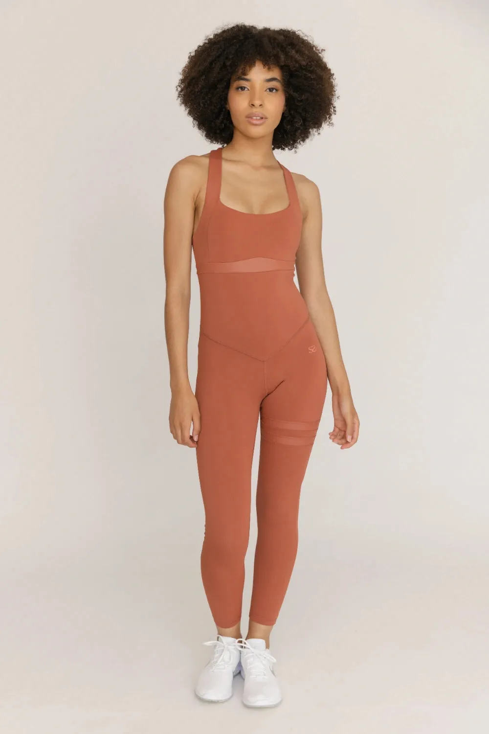Nicole Sandstone Red Jumpsuit