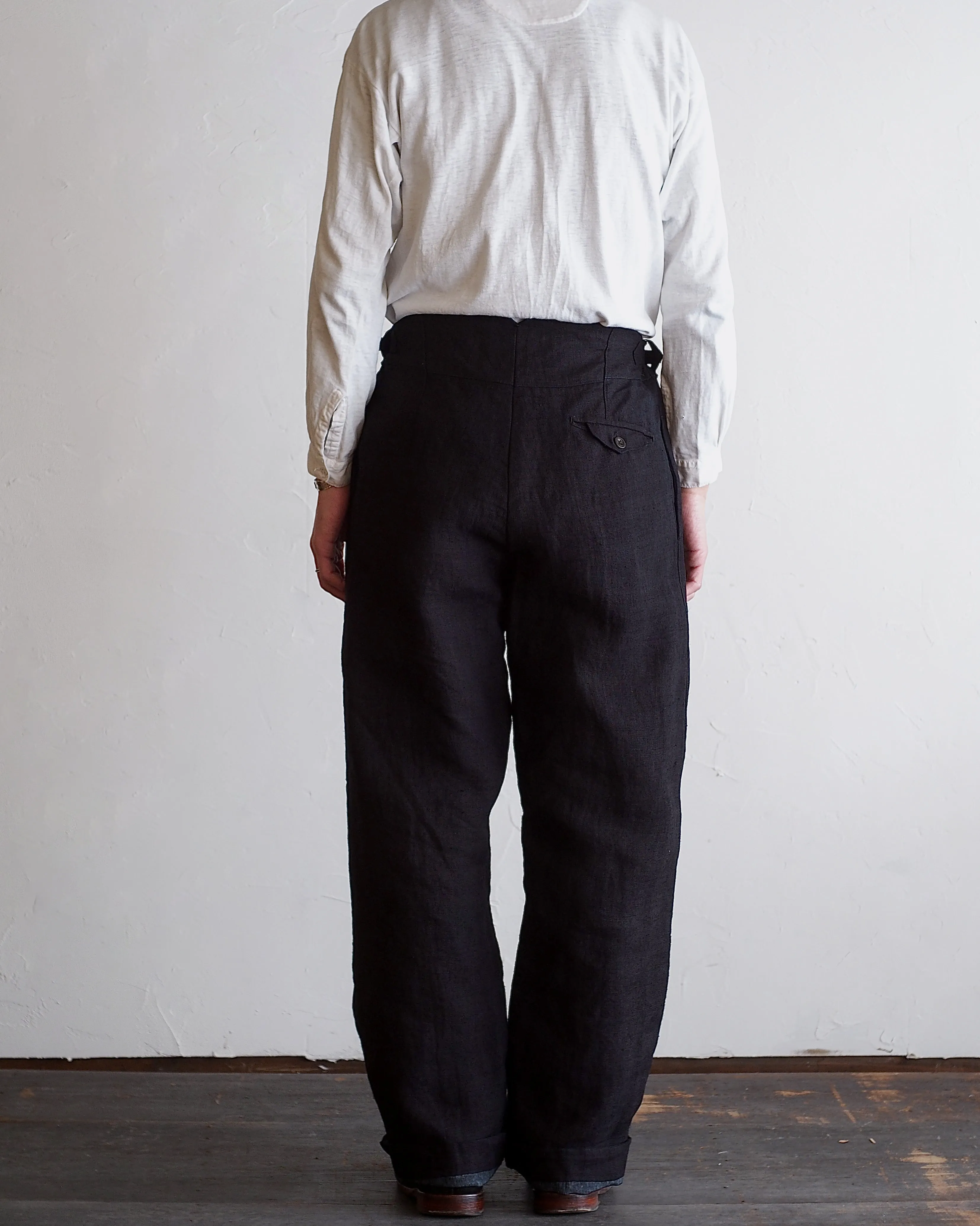 NORA WORK PANTS~japan old indigo hemp