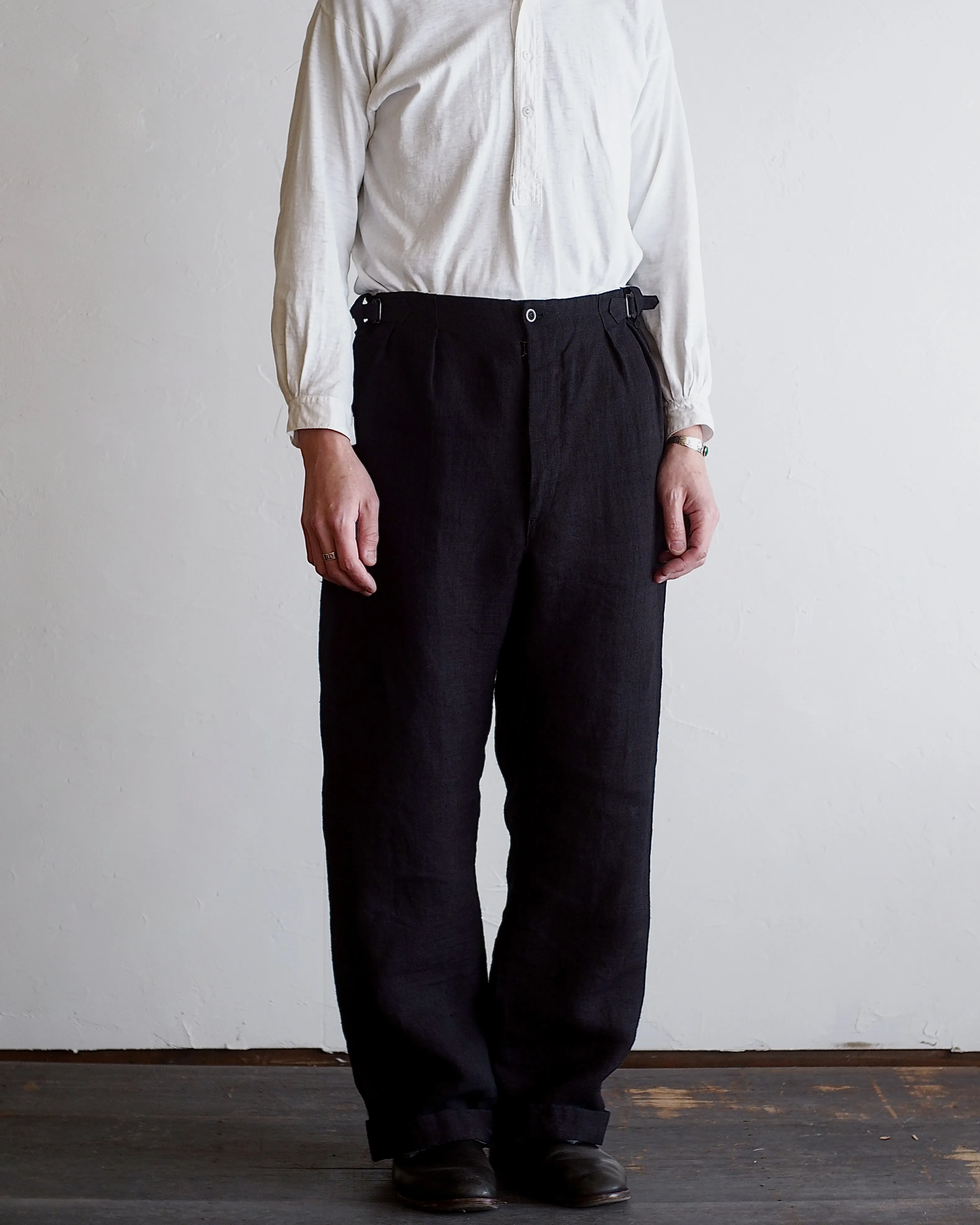 NORA WORK PANTS~japan old indigo hemp