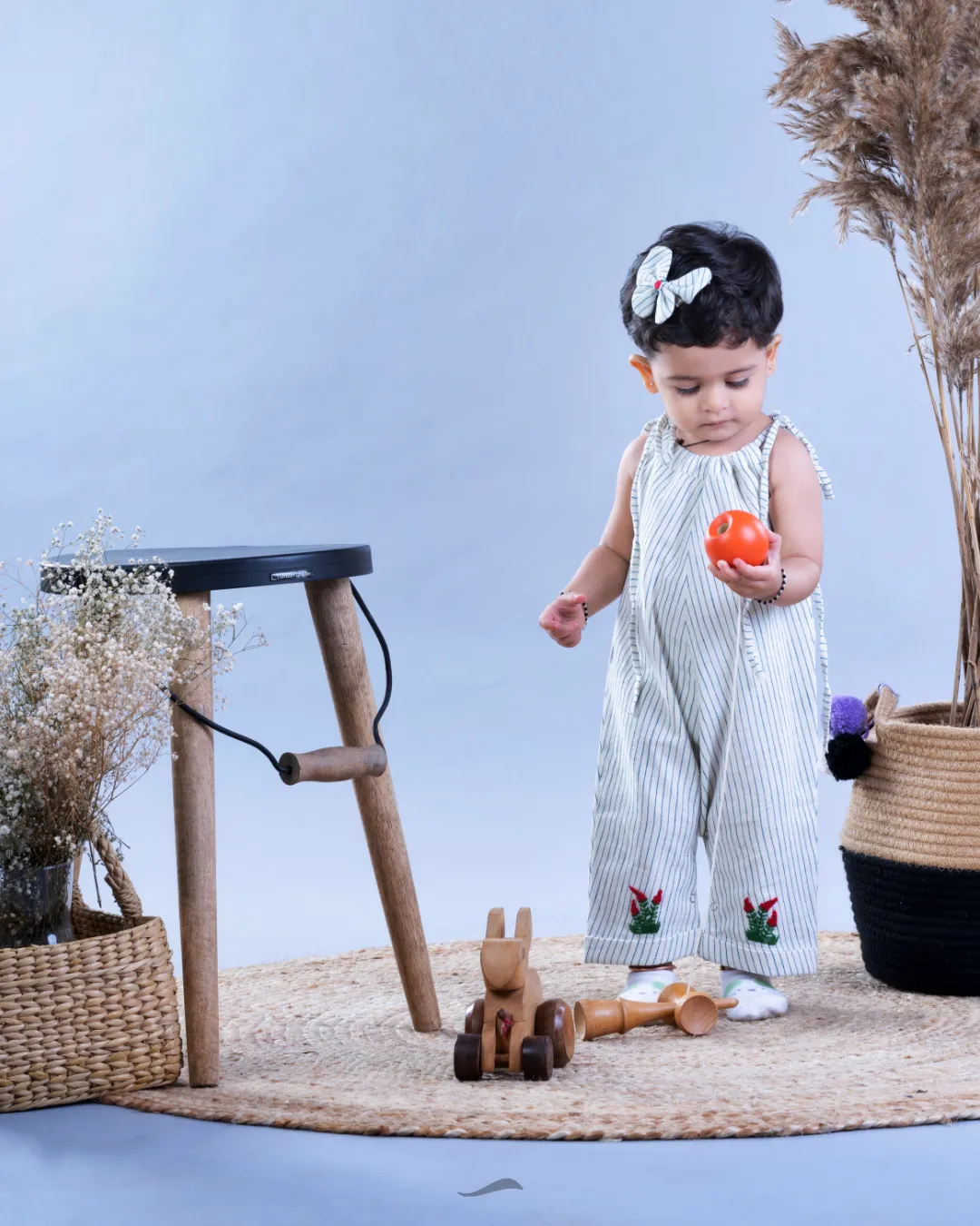 Organic Cotton Extendable Baby Jumpsuit for Girls