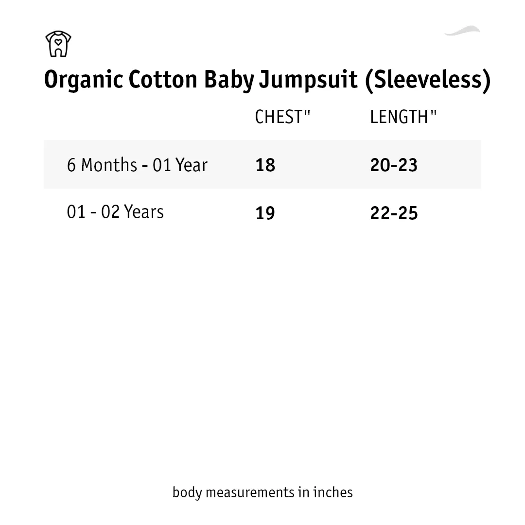 Organic Cotton Extendable Baby Jumpsuit for Girls