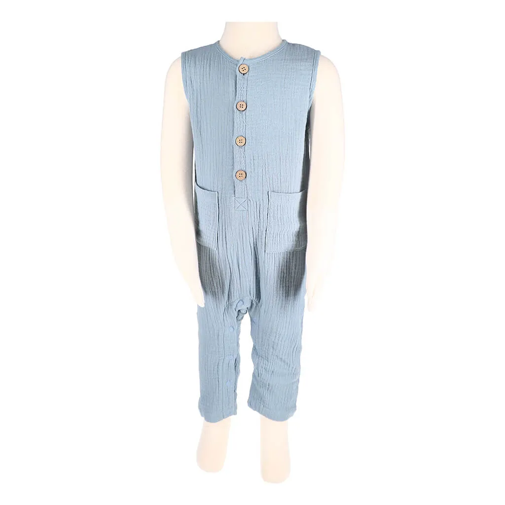Organic Muslin Jumpsuit Ocean Adventure