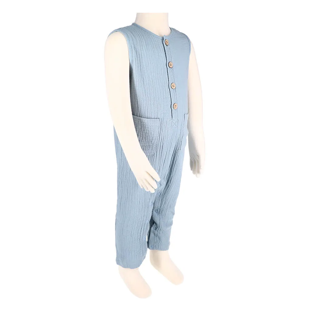 Organic Muslin Jumpsuit Ocean Adventure
