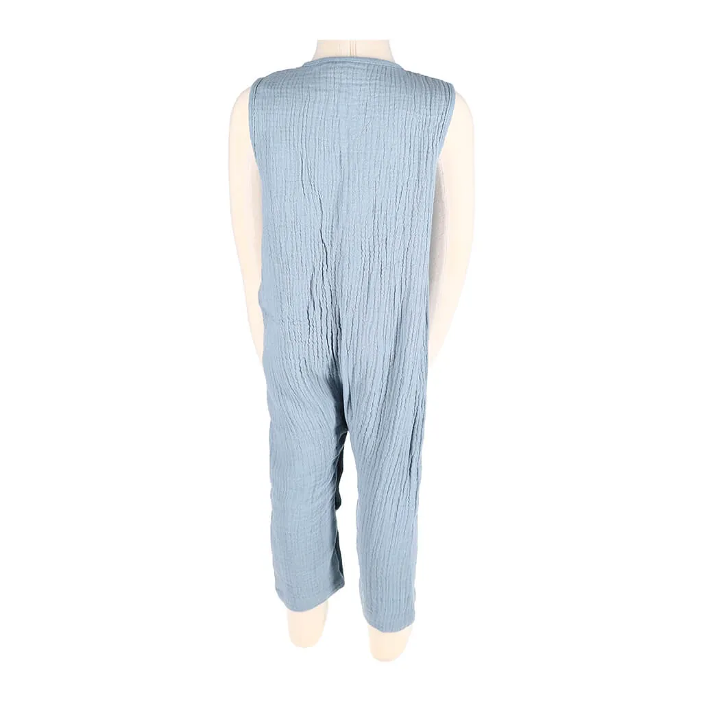Organic Muslin Jumpsuit Ocean Adventure