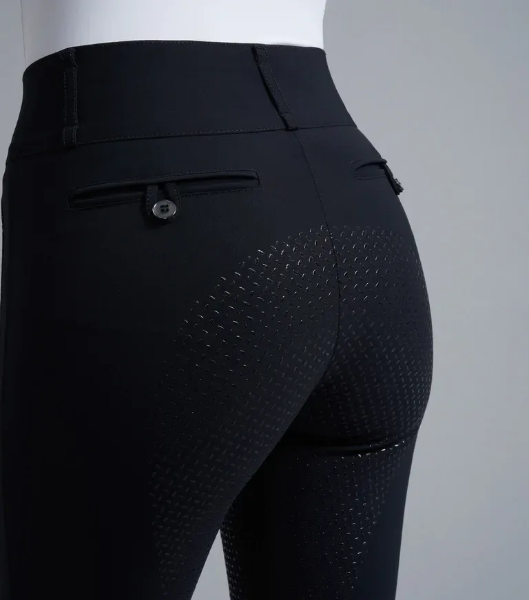 PEI Carapello Ladies Full Seat Gel Breeches (Black)