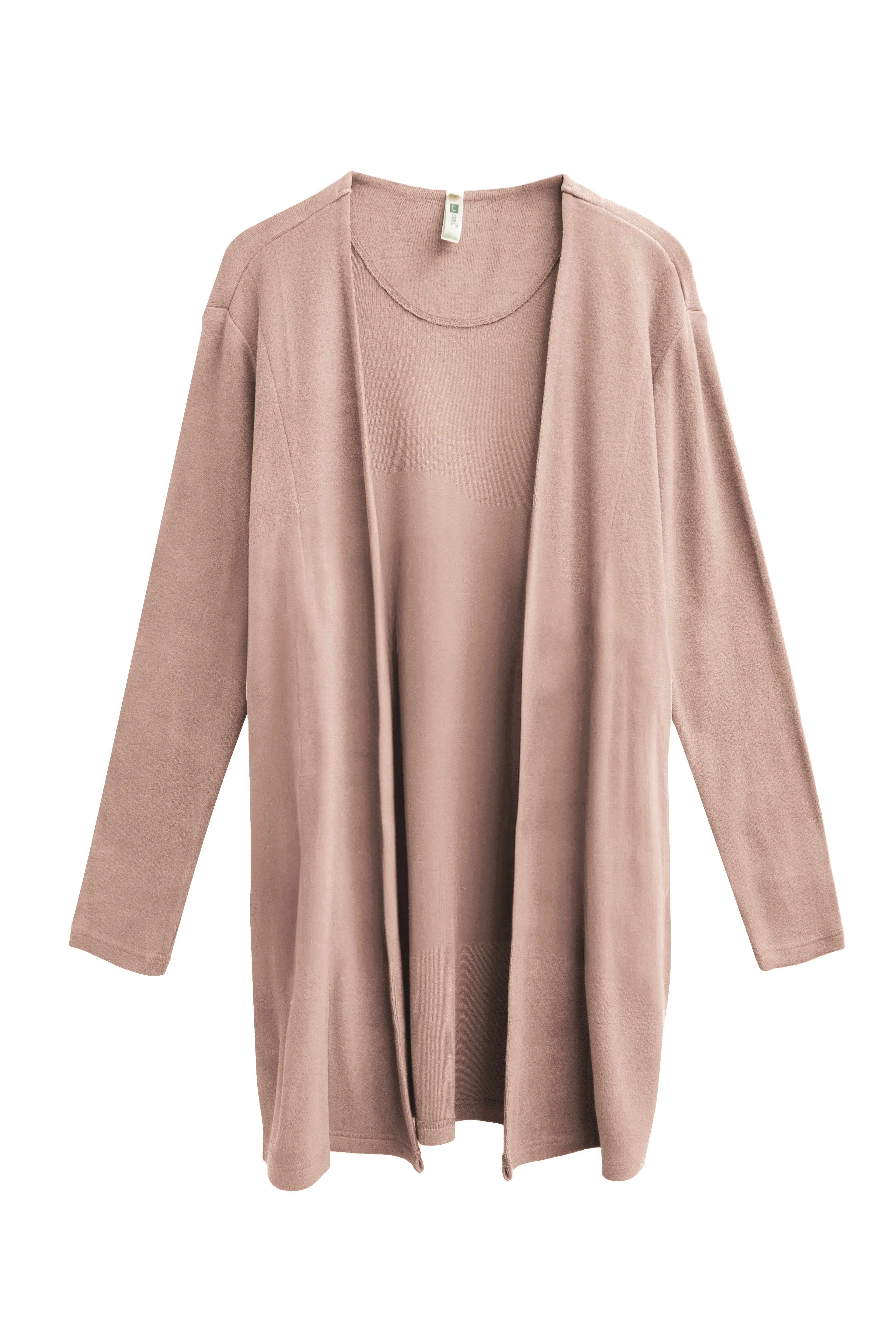 Plus Size Comfort Luxe Collection Knee Length Cardigan