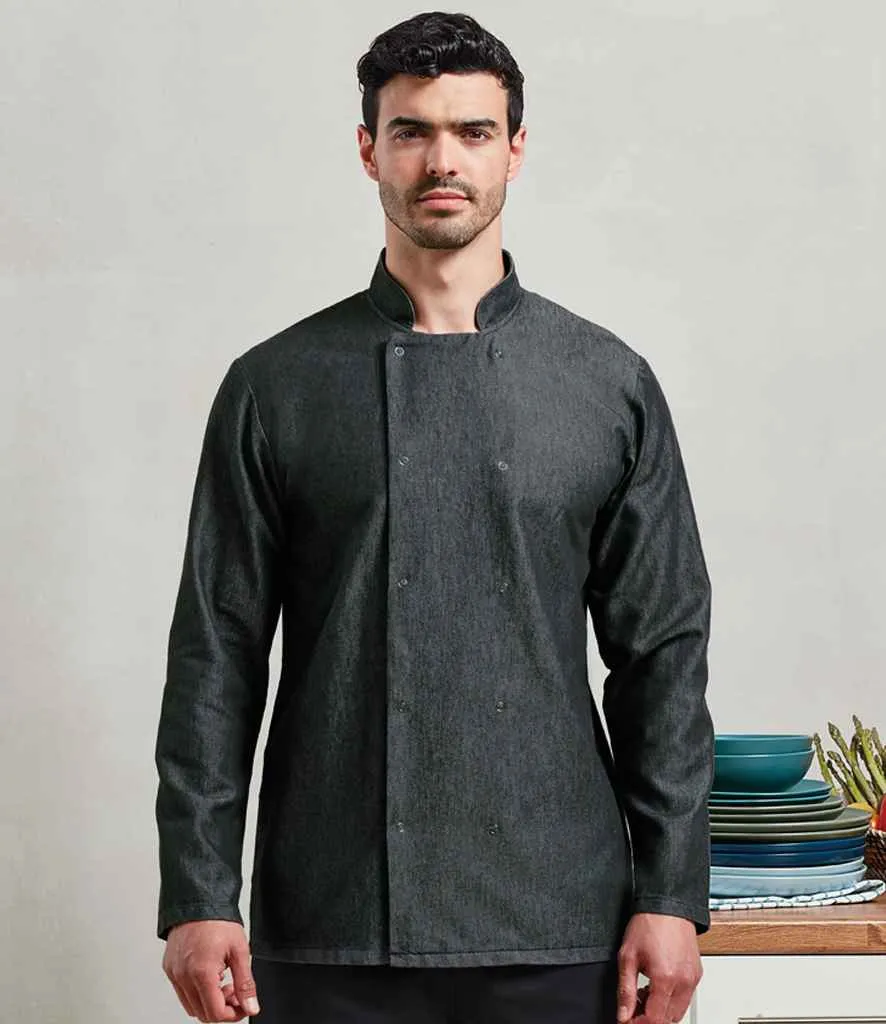 Premier Denim Chef's Jacket | Black Denim