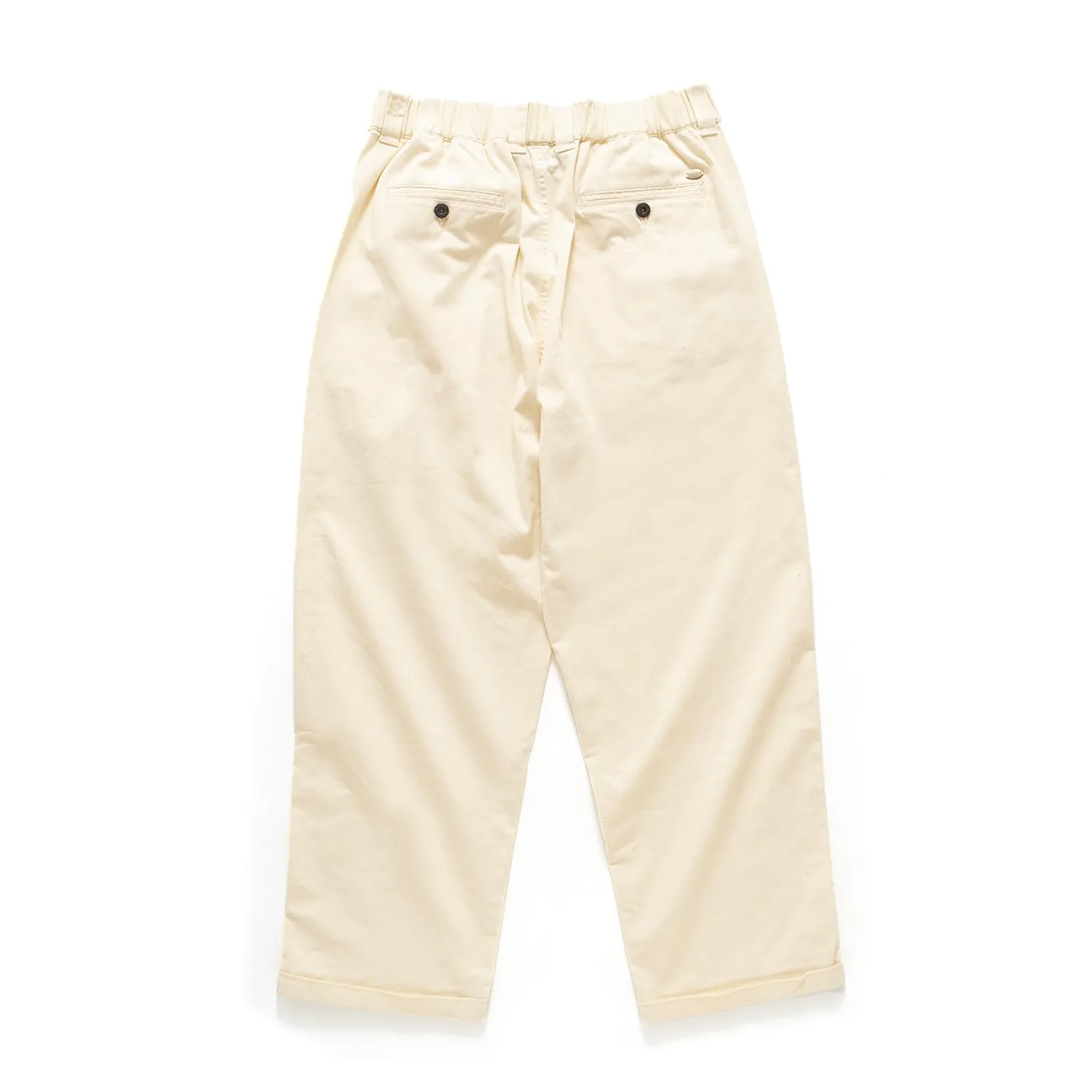 (PT342) 2 Tucks Cotton Twill Pants