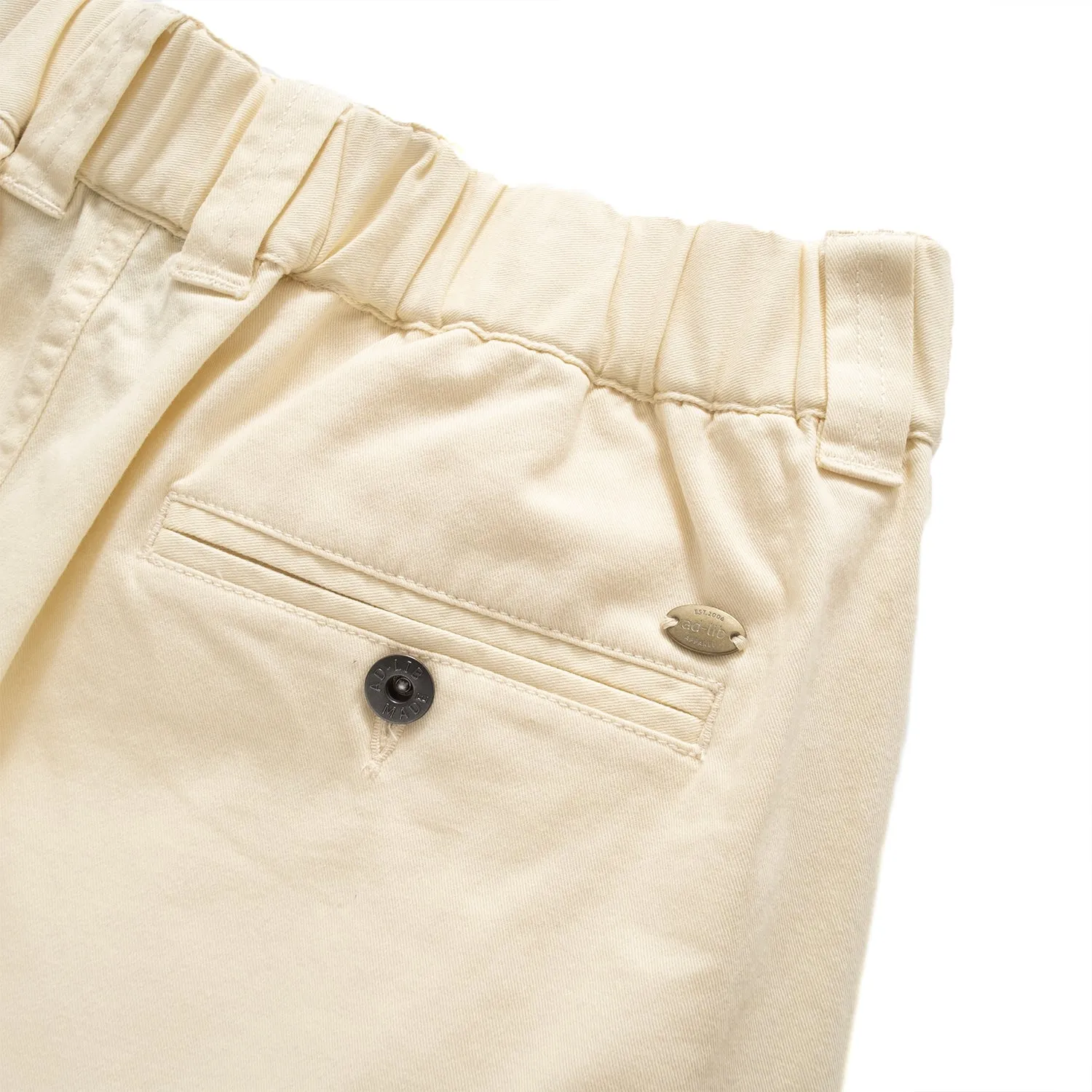 (PT342) 2 Tucks Cotton Twill Pants