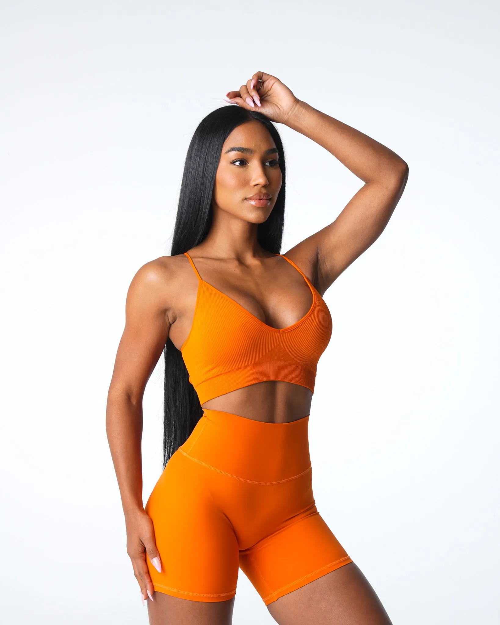Pumpkin Spice Glimpse Ribbed Seamless Bra