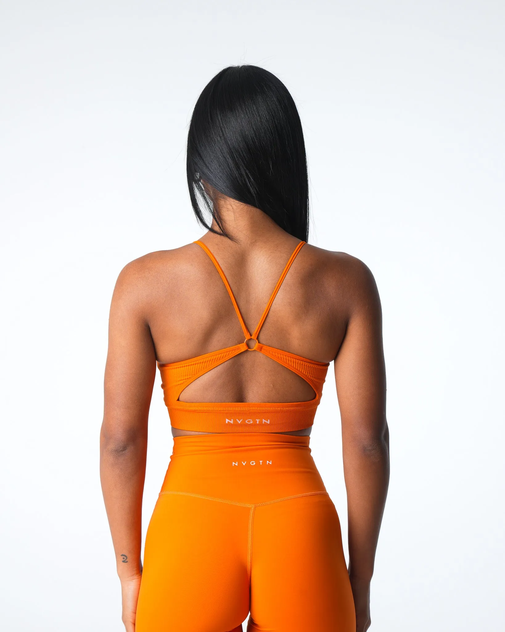Pumpkin Spice Glimpse Ribbed Seamless Bra