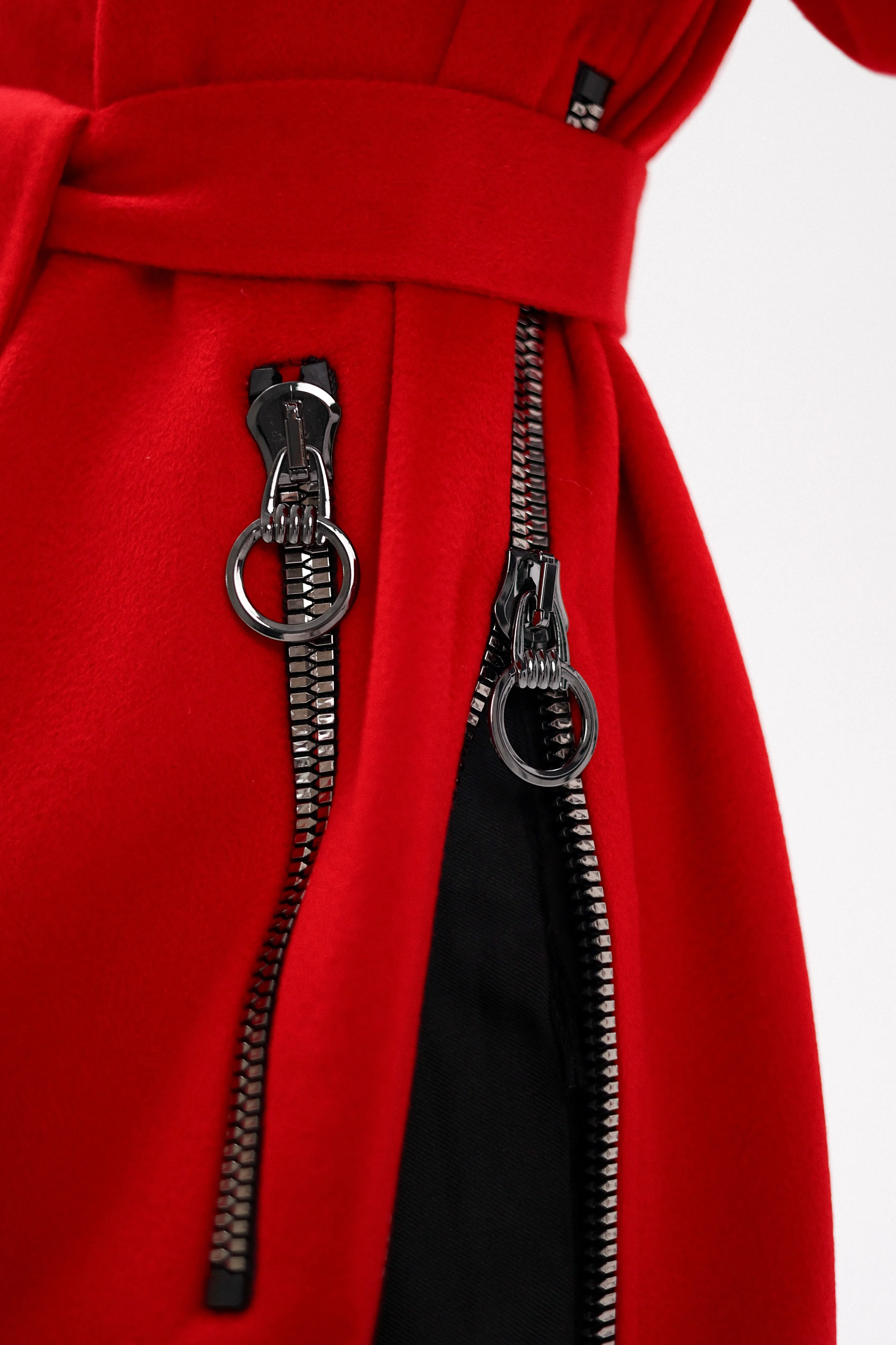 Saga®Furs Silver Fox Wool Alpaca Coat