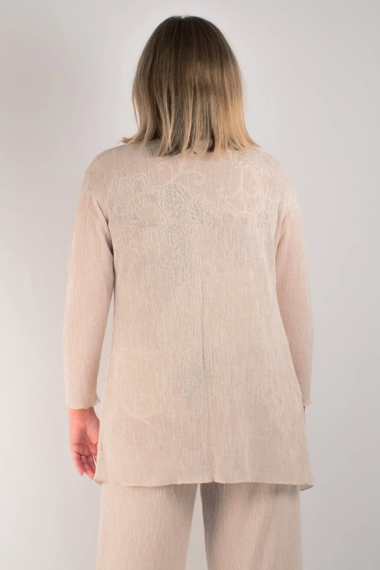 Sand Haven Poly/Rayon Long Sleeve Cardigan