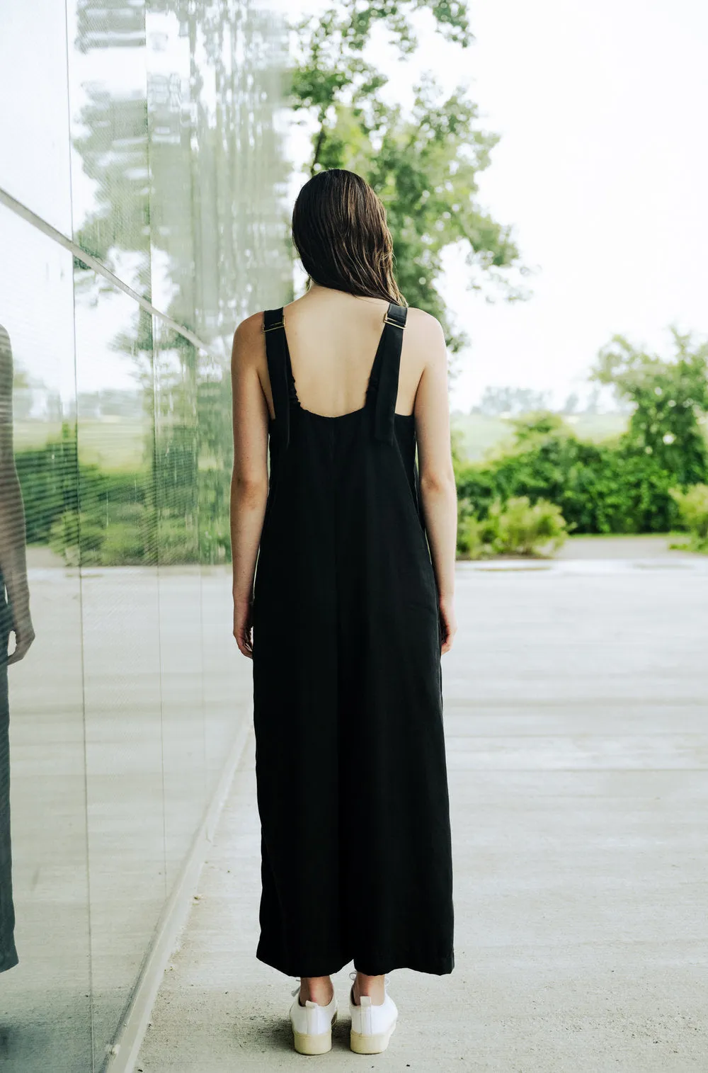 Santa Clara Jumpsuit in Black Tencel