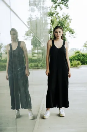 Santa Clara Jumpsuit in Black Tencel