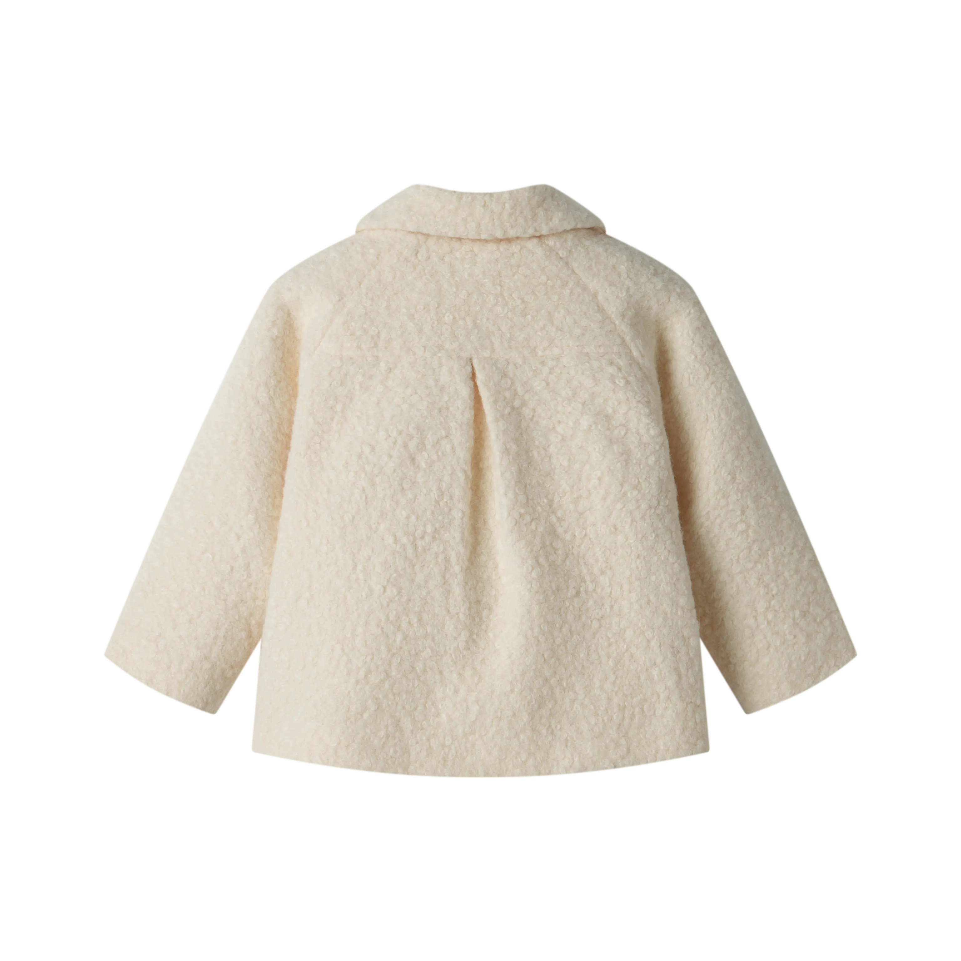 sherpa collared jacket - creme