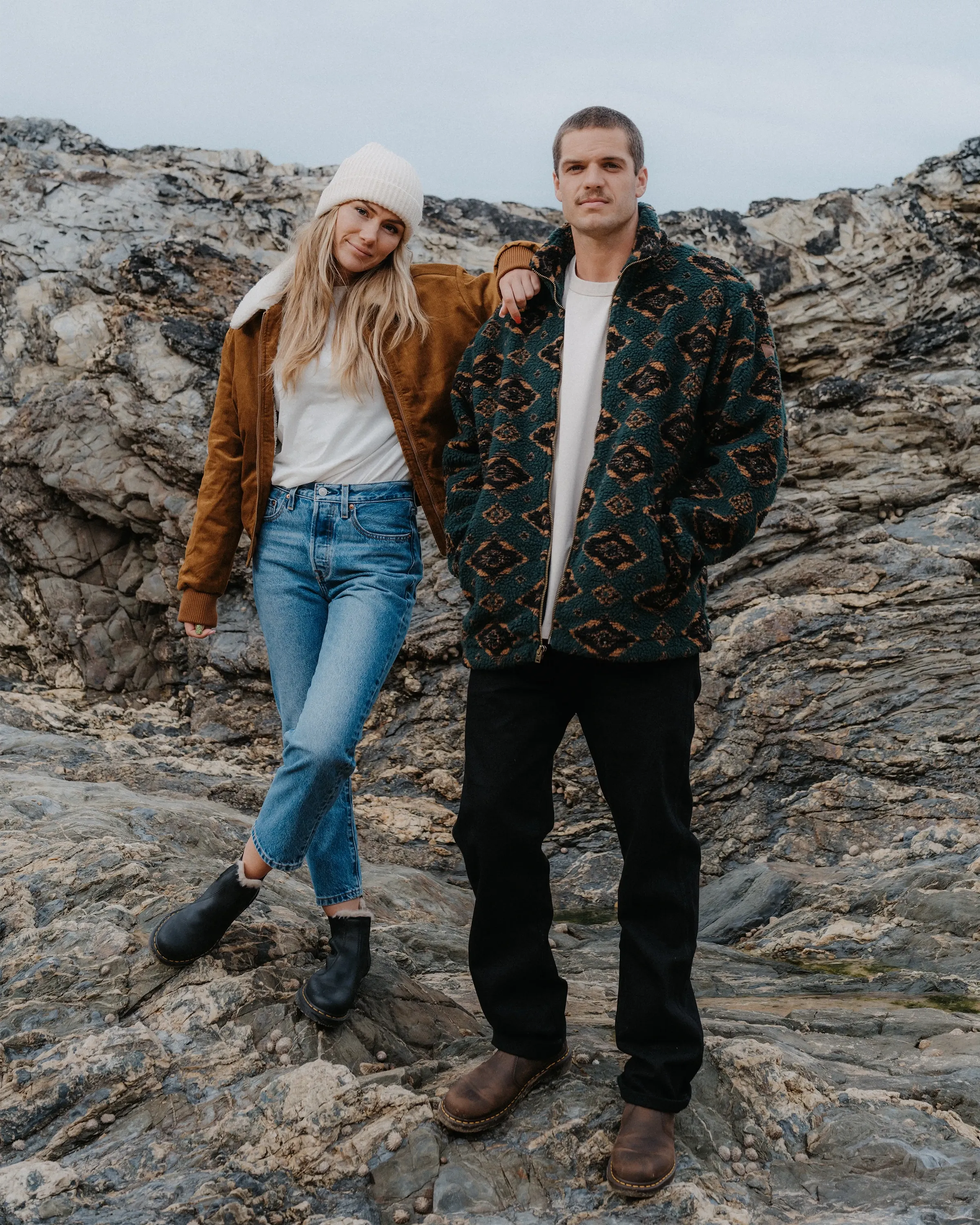 Sherpa Fleece Jacket in Scarab