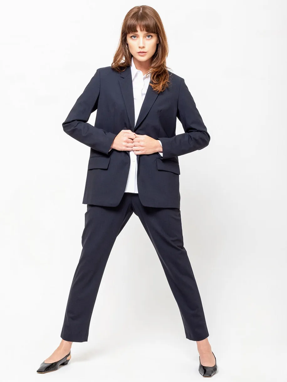 Slim Pull On Pant - Navy