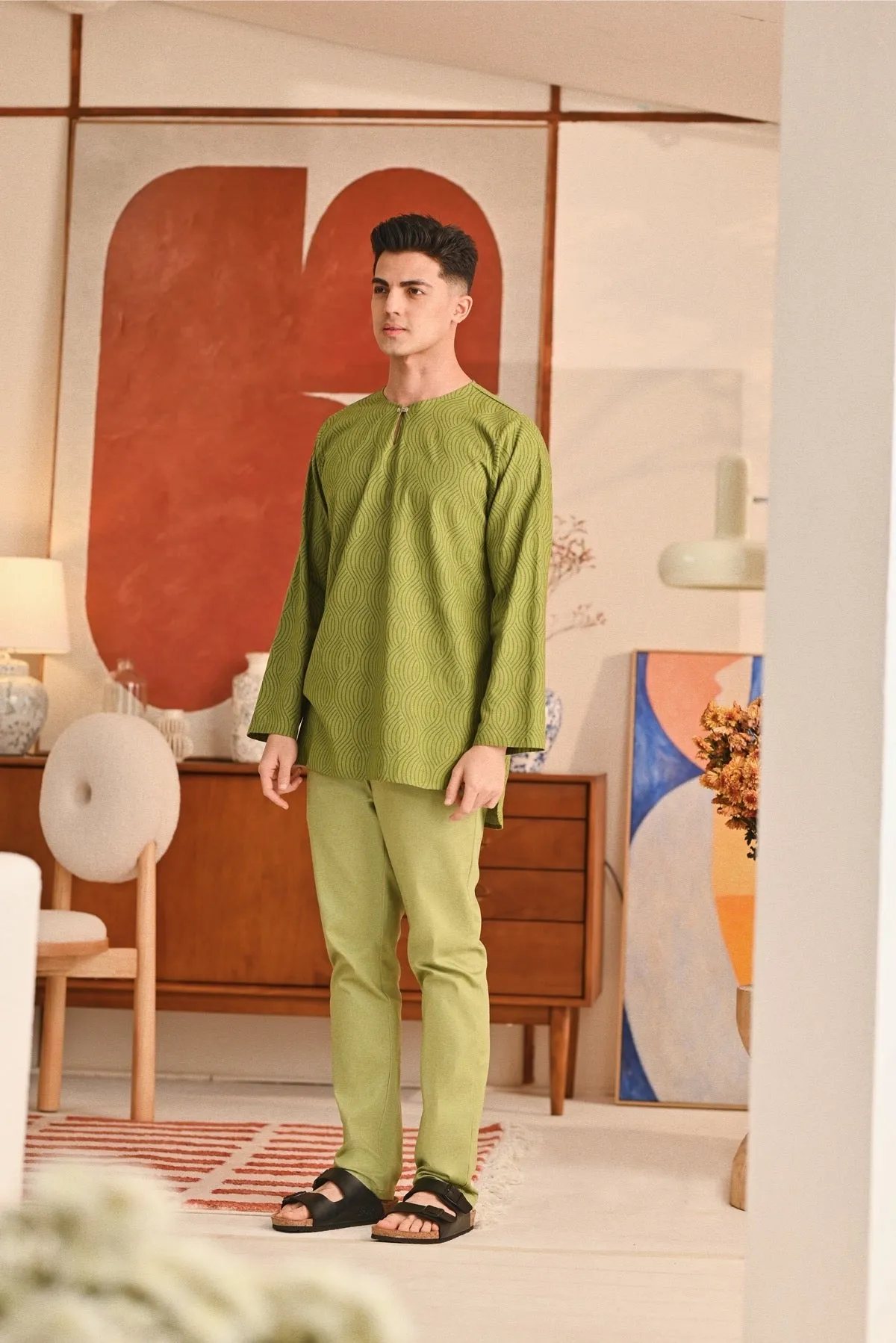 The Perfect Men Slim Fit Pants - Lawn Green