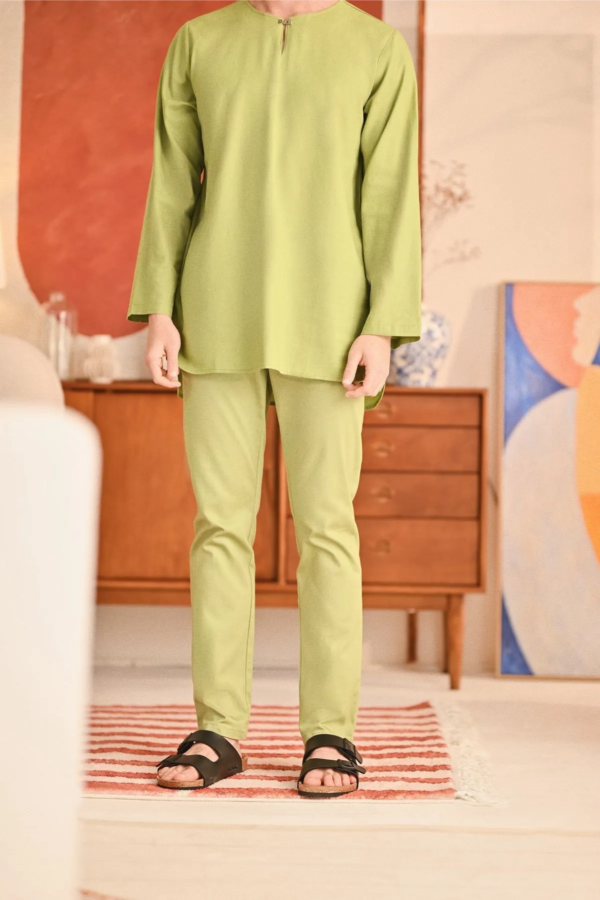 The Perfect Men Slim Fit Pants - Lawn Green