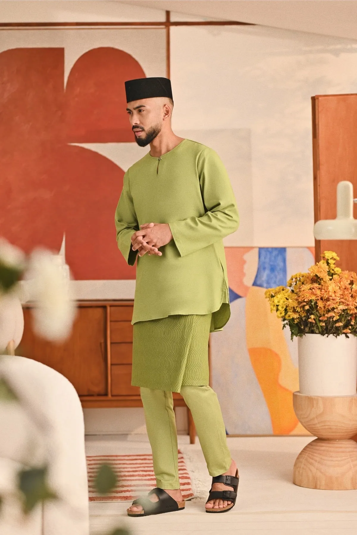The Perfect Men Slim Fit Pants - Lawn Green