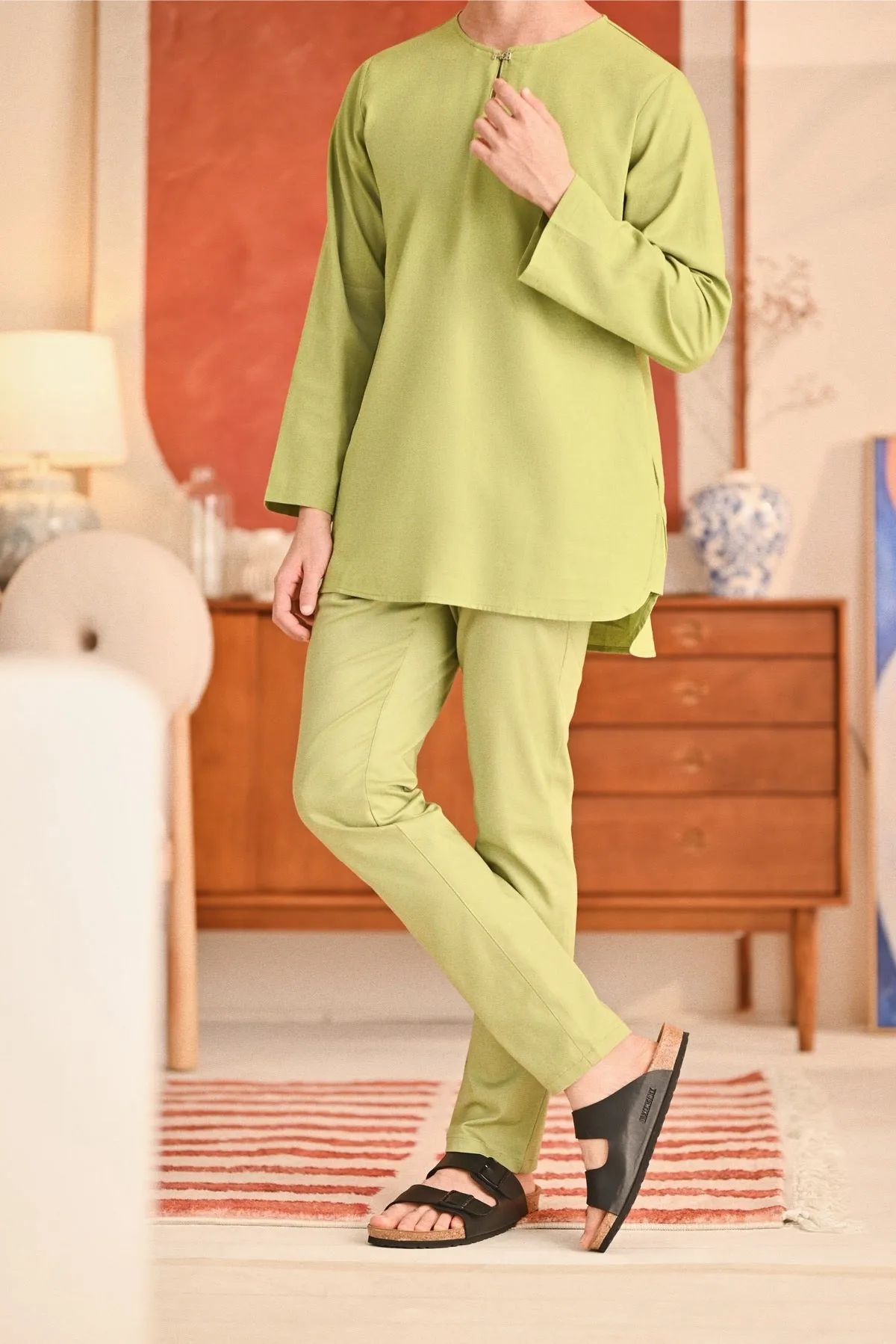 The Perfect Men Slim Fit Pants - Lawn Green