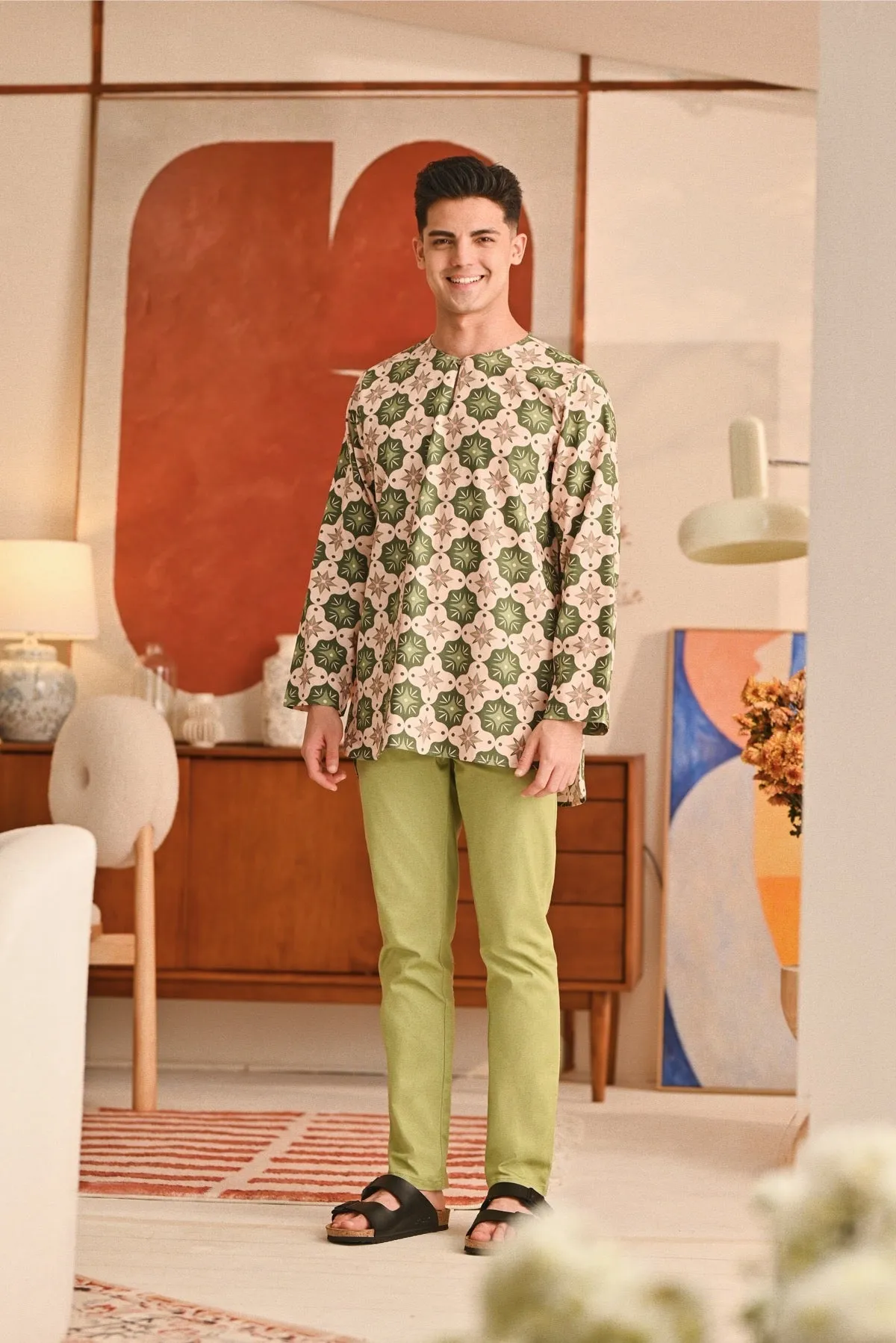 The Perfect Men Slim Fit Pants - Lawn Green