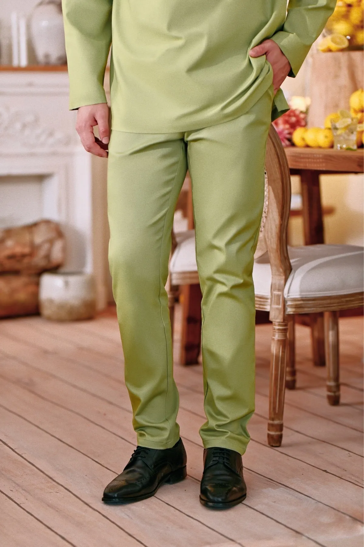 The Perfect Men Slim Fit Pants - Lawn Green