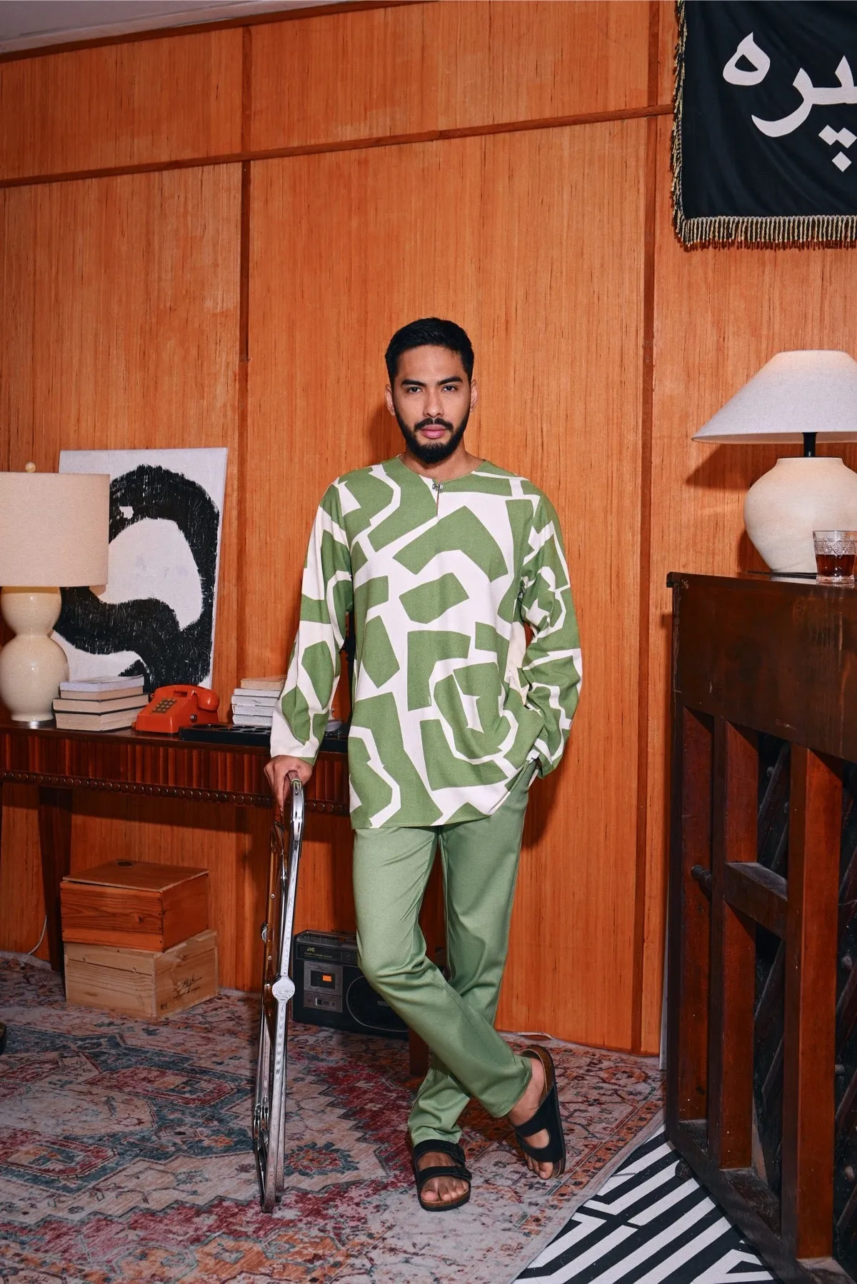 The Perfect Men Slim Fit Pants - Lawn Green